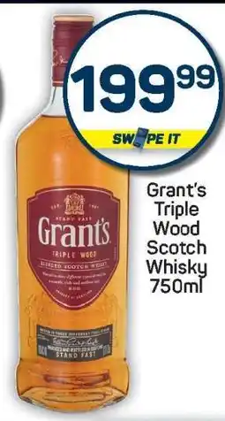 Pick n Pay Grant's Triple Wood Scotch Whisky 750ml offer
