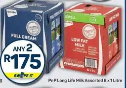 Pick n Pay PnP Long Life Milk Assorted 6 x 1 Litre offer