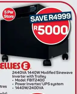 Pick n Pay 2440VA 1440W Modified Sinewave Inverter with Trolley offer
