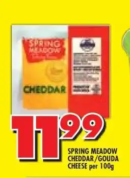Shoprite SPRING MEADOW CHEDDAR/GOUDA CHEESE per 100g offer