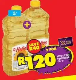 Shoprite HELIOS PURE SUNFLOWER OIL 2ℓ offer