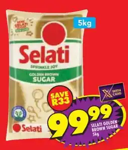 Shoprite SELATI GOLDEN BROWN SUGAR 5kg offer