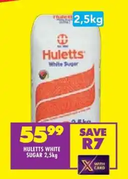 Shoprite Huletts White Sugar 2.5kg offer