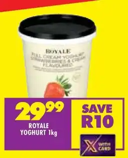 Shoprite ROYALE YOGHURT 1kg offer
