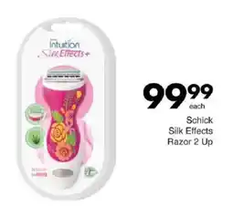 Save Schick Silk Effects Razor 2 Up offer