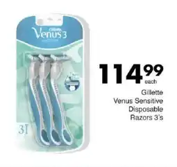 Save Gillette Venus Sensitive Disposable Razors offer