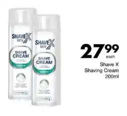 Save Shave X Shaving Cream offer