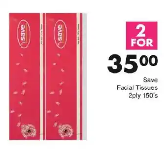 Save Save Facial Tissues 2ply offer
