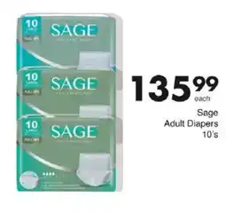 Save Sage Adult Diapers offer