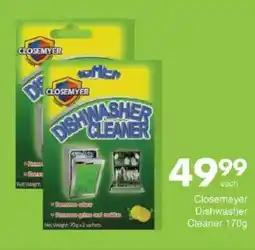Save Closemeyer Dishwasher Cleaner offer