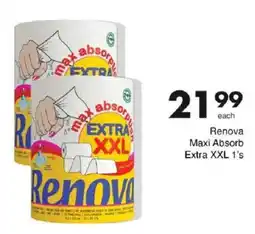 Save Renova Maxi Absorb Extra XXL offer