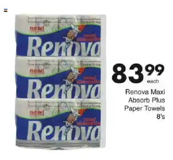 Save Renova Maxi Absorb Plus Paper Towels offer