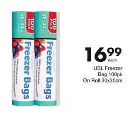 Save UBL Freezer Bag On Roll offer