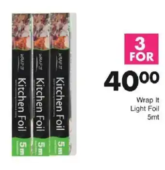Save Wrap It Light Foil offer