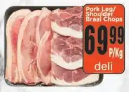 Supa Store Pork Leg/ Shoulder Braai Chops offer