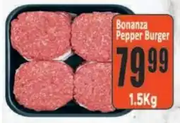 Supa Store Bonanza Pepper Burger offer