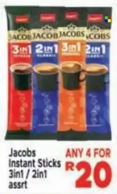 Supa Store Jacobs Instant Sticks 3in1/2in1 assrt offer