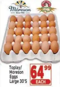 Supa Store Toplay/ Moreson Eggs Large offer
