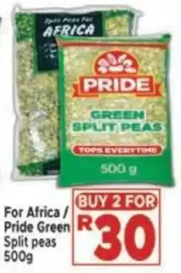 Supa Store For Africa/ Pride Green Split peas offer