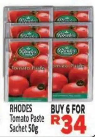 Supa Store RHODES Tomato Paste Sachet offer