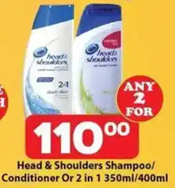 Check Save Head & Shoulders Shampoo/ Conditioner Or 2 in 1 offer