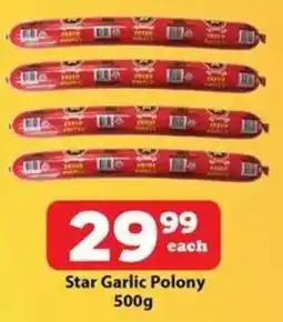 Check Save Star Garlic Polony offer