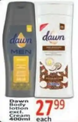 Supa Store Dawn Body lotion excl. Cream offer