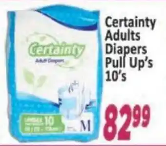 Supa Store Certainty Adults Diapers Pull Up's offer