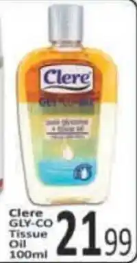 Supa Store Clere GLY-CO Tissue Oil offer