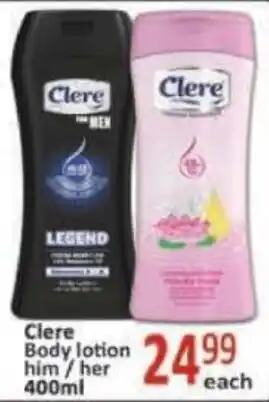 Supa Store Clere Body lotion him/her offer