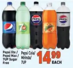 Supa Store Pepsi lite/ Pepsi Max/ 7UP Sugar Free/ Pepsi Cola/ Mirinda offer