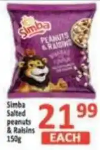 Supa Store Simba Salted peanuts & Raisins offer
