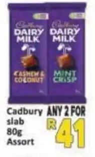 Supa Store Cadbury slab Assort offer