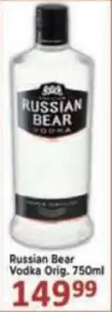 Supa Store Russian Bear Vodka Orig. offer