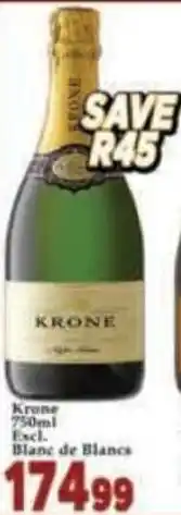 Supa Store Krone Excl. Blanc de Blancs offer