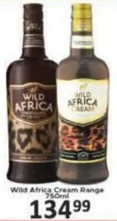 Supa Store Wild Africa Cream Range offer