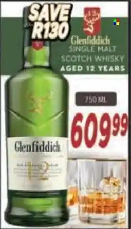 Supa Store Glenfiddich single malt scotch whisky offer