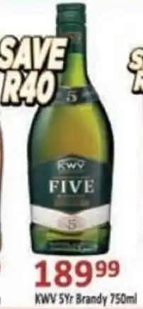 Supa Store KWV 5Yr Brandy offer