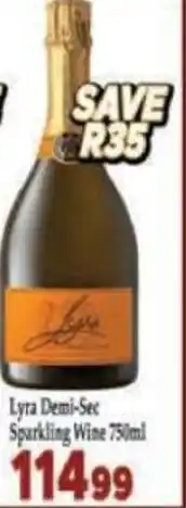 Supa Store Lyra Demi-Sec Sparkling Wine offer