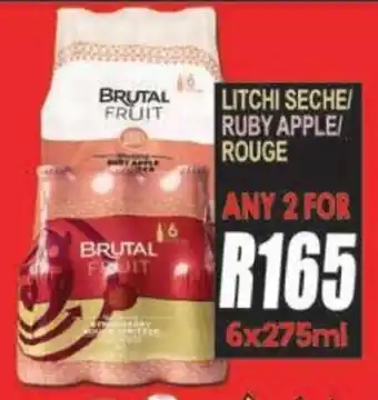 Supa Store Brutal fruit litchi seche/ ruby apple rouge offer