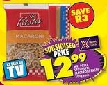 Shoprite Mr. pasta spaghetti/ macaroni pasta offer