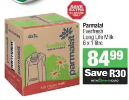 Spar PARMALAT EVERFRESH LONG LIFE MILK offer
