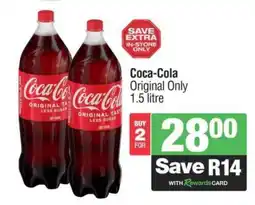 Spar Coca-Cola Original Only offer