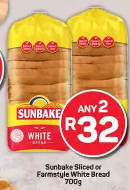 Pick n Pay Sunbake Sliced or Farmstyle White Bread 700g offer
