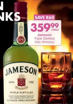 President Liquor Jameson Triple Distilled Irish Whiskey offer