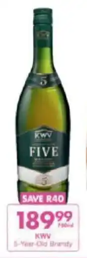 President Liquor KWV 5-Year-Old Brandy offer