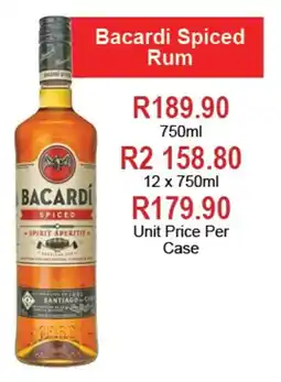 Johnny's Liquor Hypermarket Bacardi Spiced Rum offer