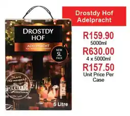 Johnny's Liquor Hypermarket Drostdy Hof Adelpracht offer
