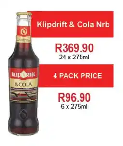 Klipdrift & Cola Nrb