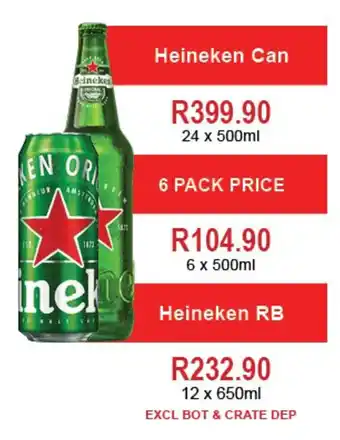 Johnny's Liquor Hypermarket Heineken RB offer